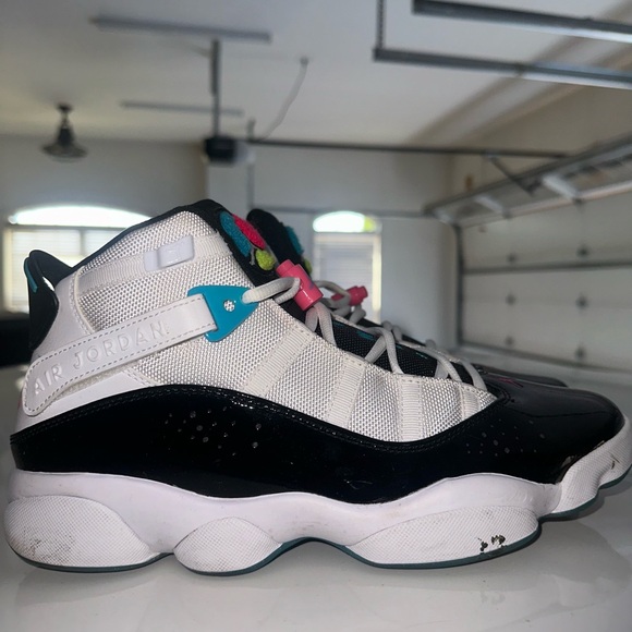 Jordan’s 6 rings black white blue pink green - Picture 3 of 6